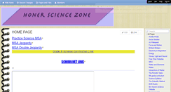 Desktop Screenshot of honersciencezone.wikispaces.com