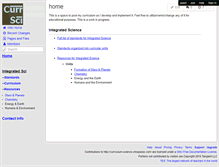 Tablet Screenshot of curriculum-science.wikispaces.com