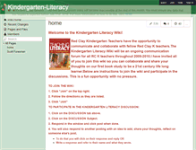 Tablet Screenshot of kindergarten-literacy.wikispaces.com