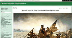 Desktop Screenshot of americanrevolutionstoriesabc.wikispaces.com