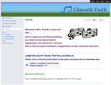 Tablet Screenshot of chaulktalk.wikispaces.com