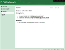 Tablet Screenshot of chsindians.wikispaces.com