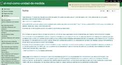 Desktop Screenshot of el-mol-como-unidad-de-medida.wikispaces.com