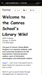 Mobile Screenshot of camraslibrary.wikispaces.com