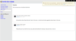 Desktop Screenshot of horts-bio-class.wikispaces.com