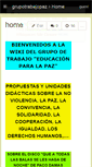 Mobile Screenshot of grupotrabajopaz.wikispaces.com