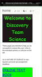 Mobile Screenshot of discoveryteamscience.wikispaces.com
