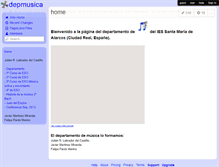 Tablet Screenshot of depmusica.wikispaces.com