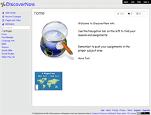Tablet Screenshot of discovernow.wikispaces.com