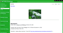 Desktop Screenshot of apbioecology.wikispaces.com
