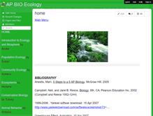 Tablet Screenshot of apbioecology.wikispaces.com
