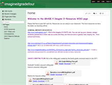 Tablet Screenshot of imagineitgradefour.wikispaces.com