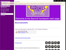 Tablet Screenshot of barnhill-memorial-school.wikispaces.com