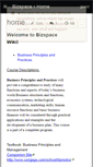 Mobile Screenshot of bizspace.wikispaces.com