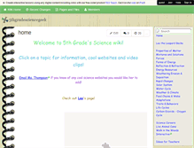 Tablet Screenshot of 5thgradesciencegeek.wikispaces.com