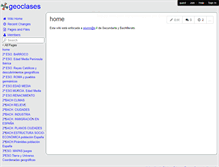 Tablet Screenshot of geoclases.wikispaces.com