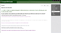 Desktop Screenshot of cooper5thgrade.wikispaces.com