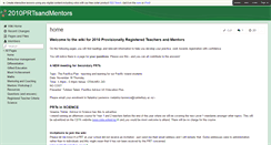 Desktop Screenshot of 2010prtsandmentors.wikispaces.com