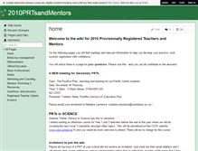 Tablet Screenshot of 2010prtsandmentors.wikispaces.com