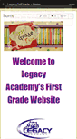 Mobile Screenshot of legacy1stgrade.wikispaces.com