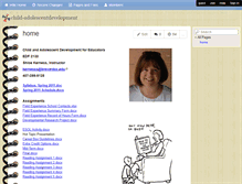 Tablet Screenshot of child-adolescentdevelopment.wikispaces.com