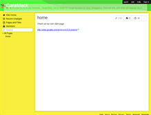 Tablet Screenshot of caramack.wikispaces.com