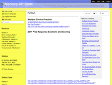 Tablet Screenshot of madeiraapstatistics.wikispaces.com