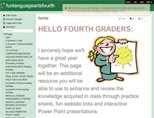 Tablet Screenshot of funlanguageartsfourth.wikispaces.com