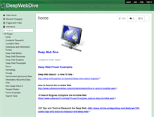 Tablet Screenshot of deepwebdive.wikispaces.com