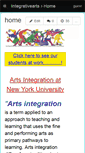 Mobile Screenshot of integrativearts.wikispaces.com