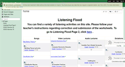 Desktop Screenshot of listeningflood.wikispaces.com