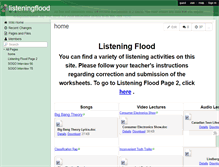 Tablet Screenshot of listeningflood.wikispaces.com