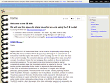 Tablet Screenshot of 5emodel.wikispaces.com