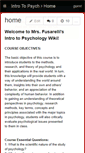 Mobile Screenshot of fuspsych.wikispaces.com