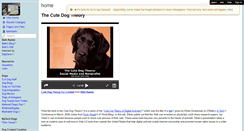 Desktop Screenshot of cutedogtheory.wikispaces.com