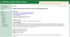 Desktop Screenshot of hie208-canadian-military-history.wikispaces.com