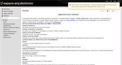 Desktop Screenshot of espacio-arquitectonico.wikispaces.com