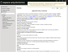 Tablet Screenshot of espacio-arquitectonico.wikispaces.com