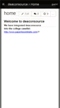 Mobile Screenshot of deaconsource.wikispaces.com