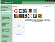 Tablet Screenshot of eganscorner.wikispaces.com
