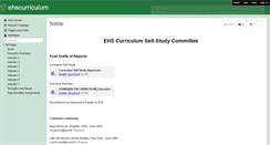 Desktop Screenshot of ehscurriculum.wikispaces.com