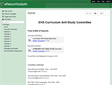 Tablet Screenshot of ehscurriculum.wikispaces.com