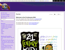 Tablet Screenshot of 21cliteracies.wikispaces.com