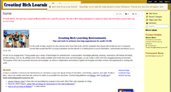 Desktop Screenshot of creatingrichenvironments.wikispaces.com