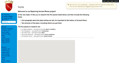 Desktop Screenshot of exploringancientrome.wikispaces.com