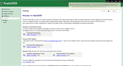 Desktop Screenshot of finals2009.wikispaces.com