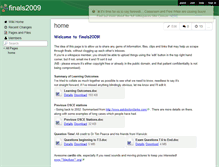 Tablet Screenshot of finals2009.wikispaces.com