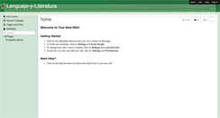 Desktop Screenshot of lenguaje-y-literatura.wikispaces.com