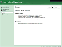 Tablet Screenshot of lenguaje-y-literatura.wikispaces.com