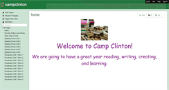 Desktop Screenshot of campclinton.wikispaces.com